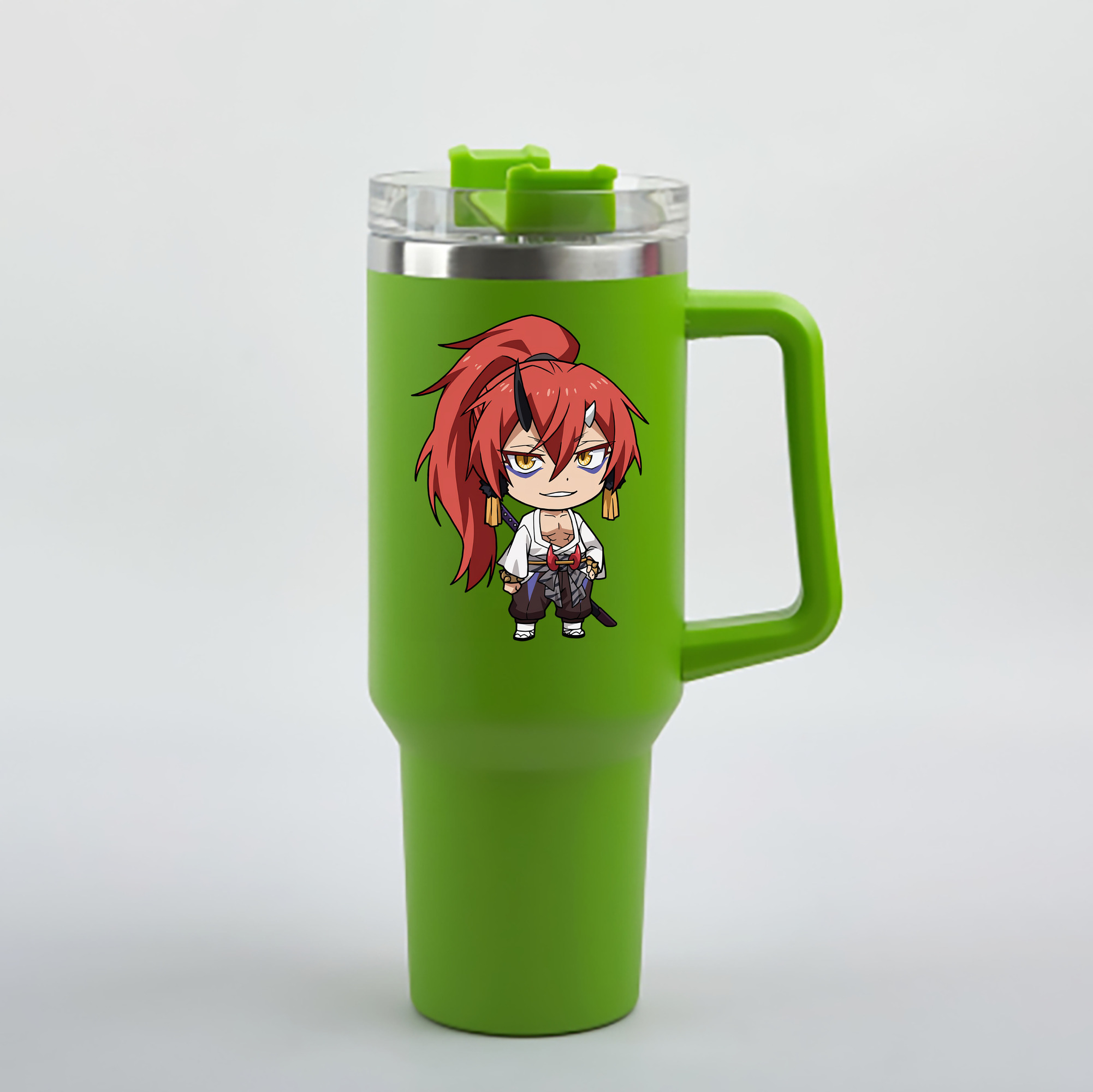 （画像用） 転スラ Regarding Reincarnated to Slime 1200mL車用タンブラー - クリスタルステッカー（プラスチックストロー付き）